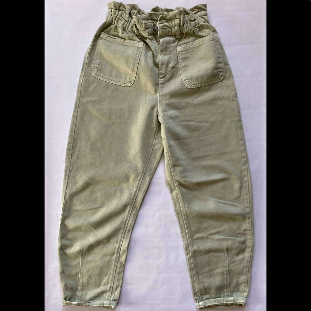 ZARA PAPER BAG HIGH WAIST JEANS